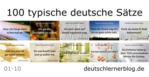 beispielsätze|100 typische deutsche Sätze .